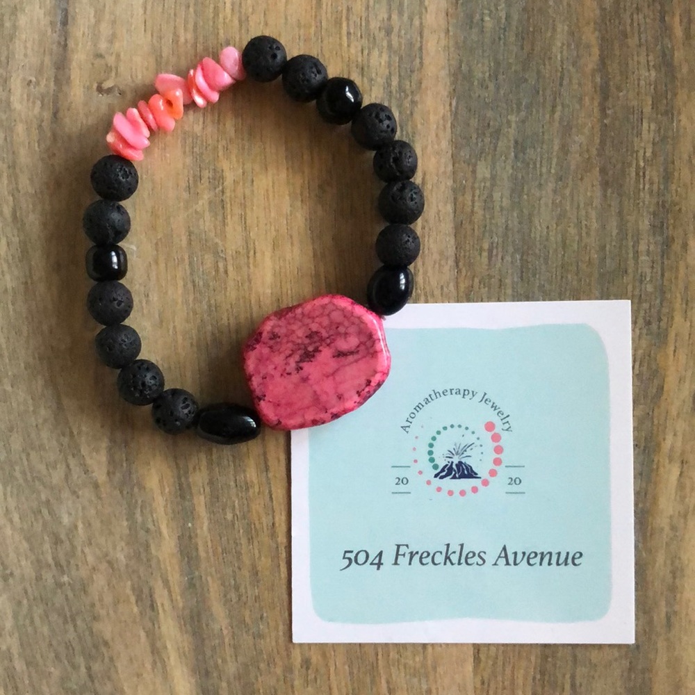 Aromatherapy Jewelry: Glass/Stone/Lava Beads